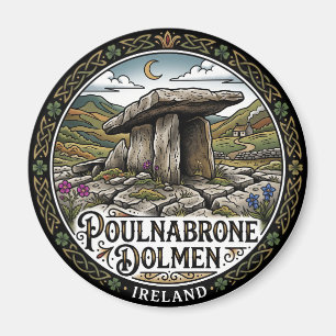 Poulnabrone Dolmen Ireland Magnet