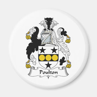 Poulton Family Crest Magnet
