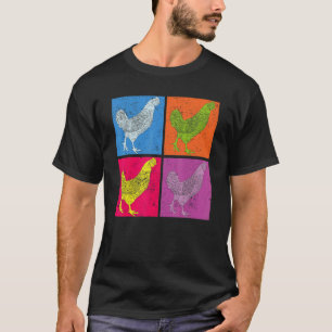 Poultry Bird Farmer Farm Animal  Pop Chicken 1 T-Shirt
