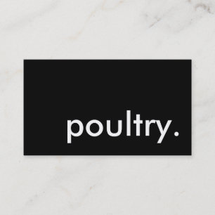 poultry. business card
