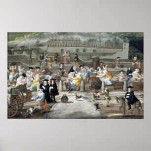 Poultry Market on Quai des Grands Augustins Poster