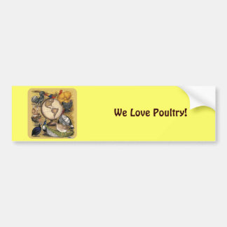 Poultry of the World Bumper Sticker