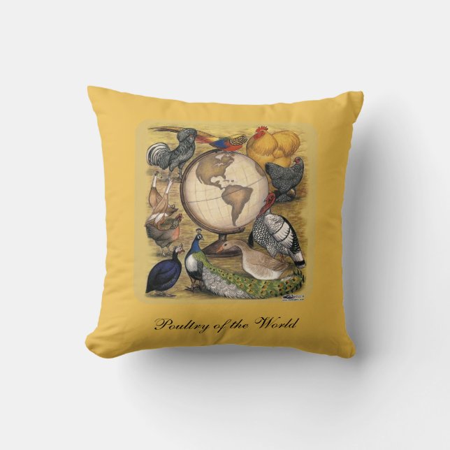Poultry of the World Cushion (Front)