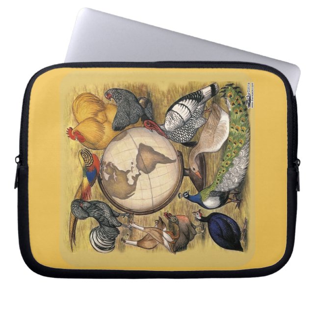 Poultry of the World Laptop Sleeve (Front)