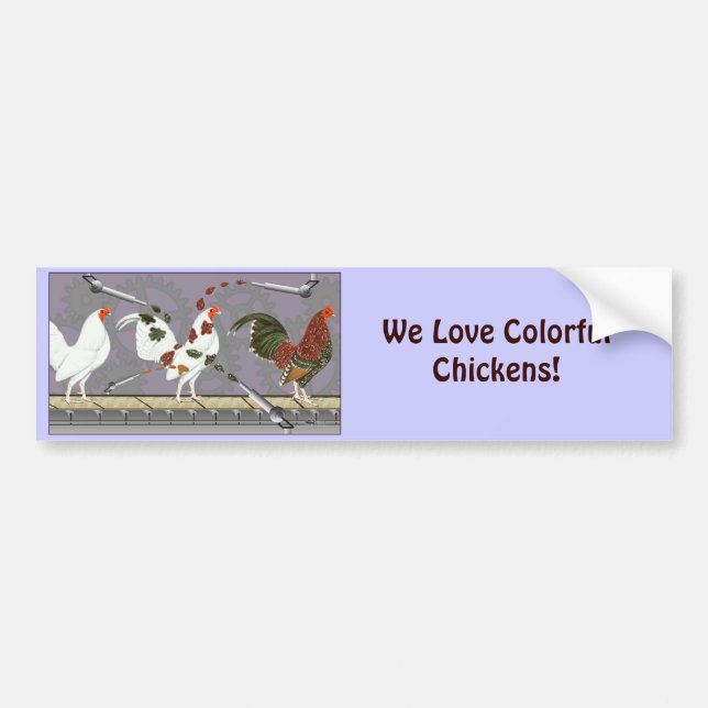 Poultry Painter Bumper Sticker (Front)