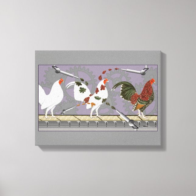 Poultry Painter Canvas Print (Front)