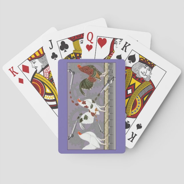Poultry Painter Playing Cards (Back)