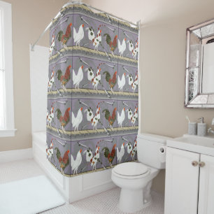 Poultry Painter Shower Curtain