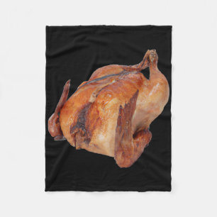 Poultry Roast Rotisserie Chicken - Uni-adults, Bla Fleece Blanket