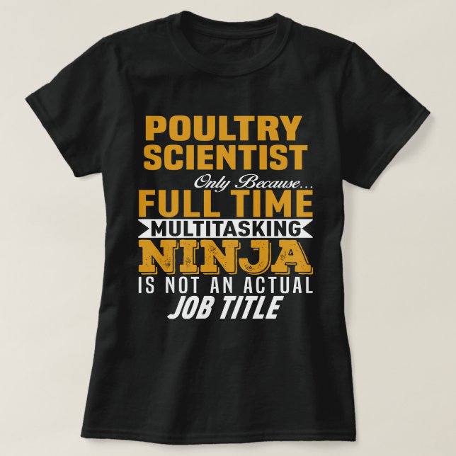 Poultry Scientist T-Shirt (Design Front)