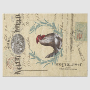 Poultry World Ephemera Decoupage Tissue Paper