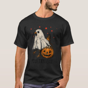 Poultrygeist Chicken Ghost Pumpkin Costume Hallowe T-Shirt
