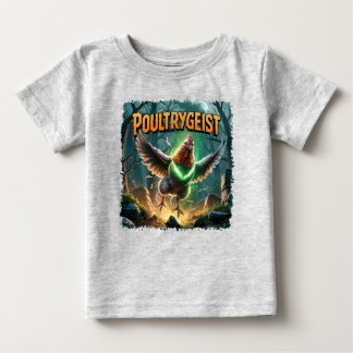 Poultrygeist Illustration – Poultry Poltergeist Baby T-Shirt