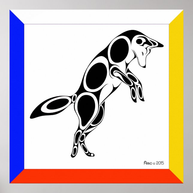 Pouncing Coyote Poster (Front)