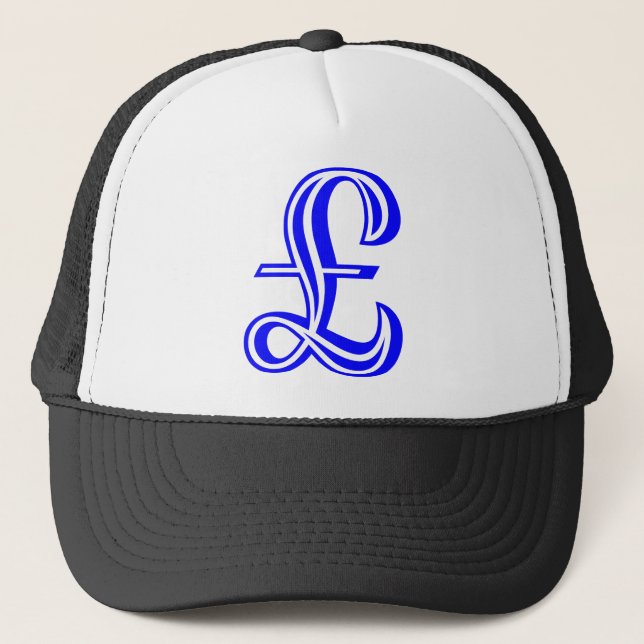 Pound Sign - Blue Trucker Hat (Front)