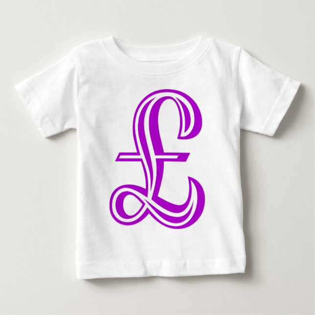 Pound Sign - Purple Baby T-Shirt (Front)