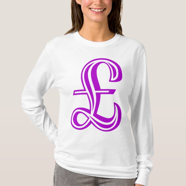 Pound Sign - Purple T-Shirt (Front)