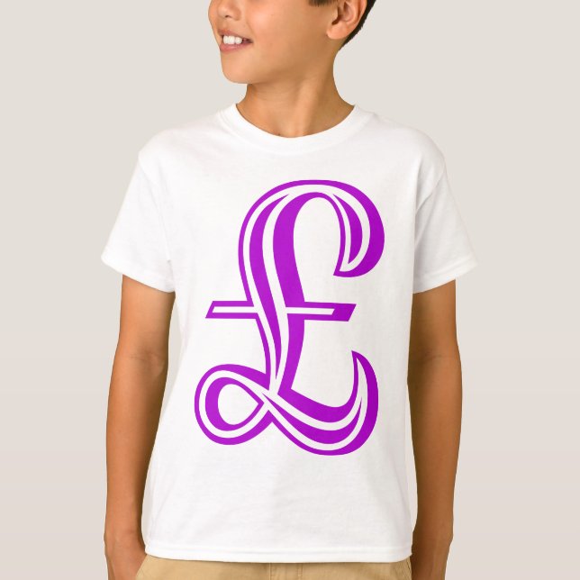 Pound Sign - Purple T-Shirt (Front)