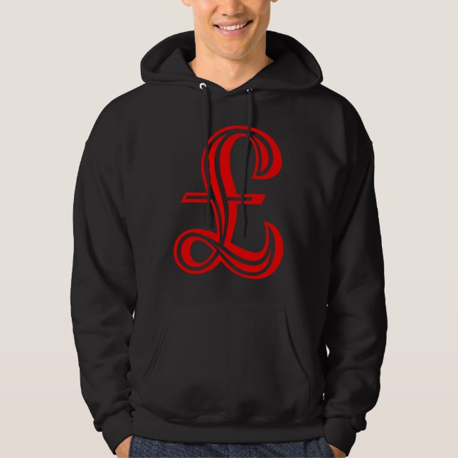 Pound Sign - Red Hoodie (Front)