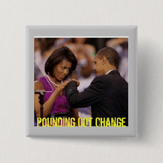 Pounding Out Change - Customised 15 Cm Square Badge