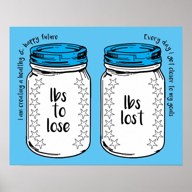 Pounds Lost Slimming Club Weight Loss Motivation Poster (Front)