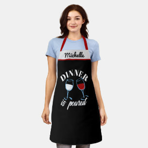 Pour Some Fun Personalized Hostess Wine Gift Apron