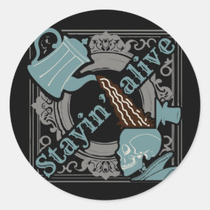 Pour the coffee in! classic round sticker