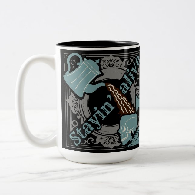 Pour the coffee in! Two-Tone coffee mug (Left)