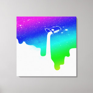 Pour Up Stretched Canvas Print