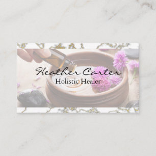 Pouring Essential Aroma Oils Business Card