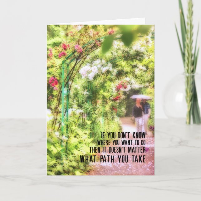 POURING PETALS Greeting Card (Front)