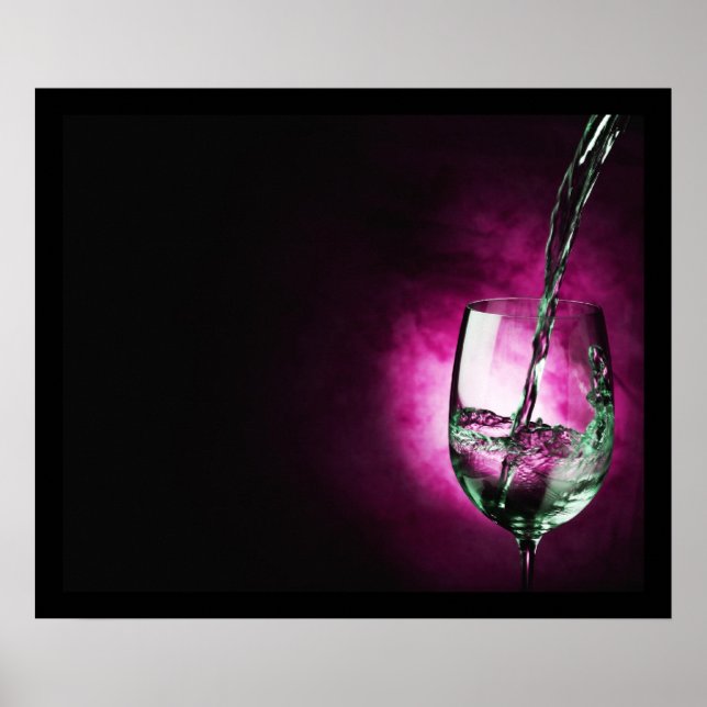 pouring wine - purple print (Front)