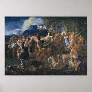 Poussin - Bacchanal Poster
