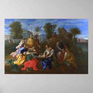 Poussin - Finding Of Moses Poster