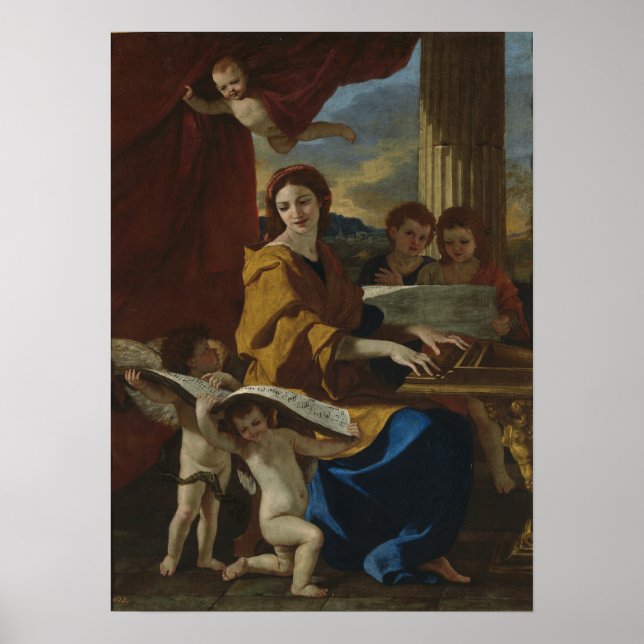 Poussin - Sainte Cecile Poster (Front)