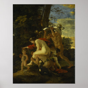 Poussin - Scene Bacchique Poster