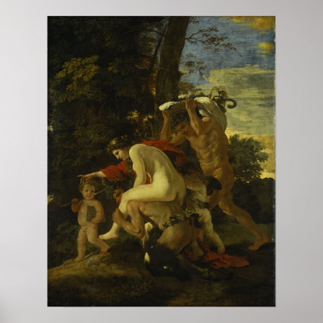 Poussin - Scene Bacchique Poster (Front)