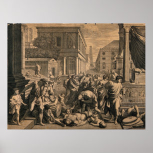 Poussin - The Plague Of The Philistines At Ashdod Poster