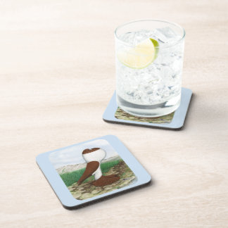 Pouter Pigeon Red Hana Coaster
