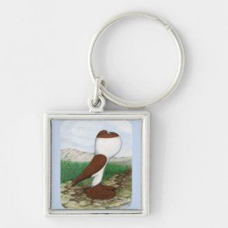 Pouter Pigeon Red Hana Key Ring
