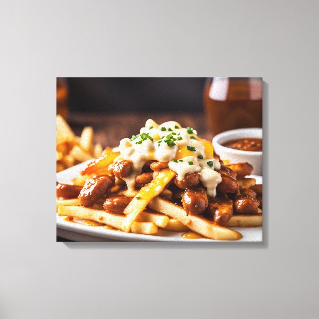 Poutine Canvas Print (Front)