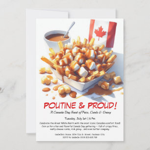 Poutine & Proud – Canada Day Food Party Invitation