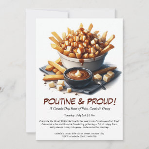 Poutine & Proud – Canada Day Food Party Invitation
