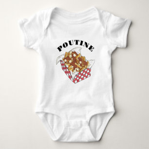 Poutine Quebec Canada Canadian Food French Fries Baby Bodysuit