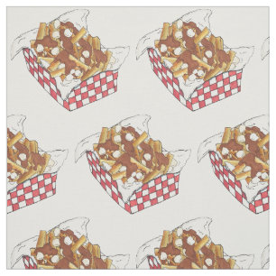 Poutine Quebec Canada Canadian Food French Fries Fabric