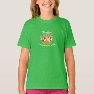 Poutine, The Canadian Salad - Girls' Fine Jersey T T-Shirt