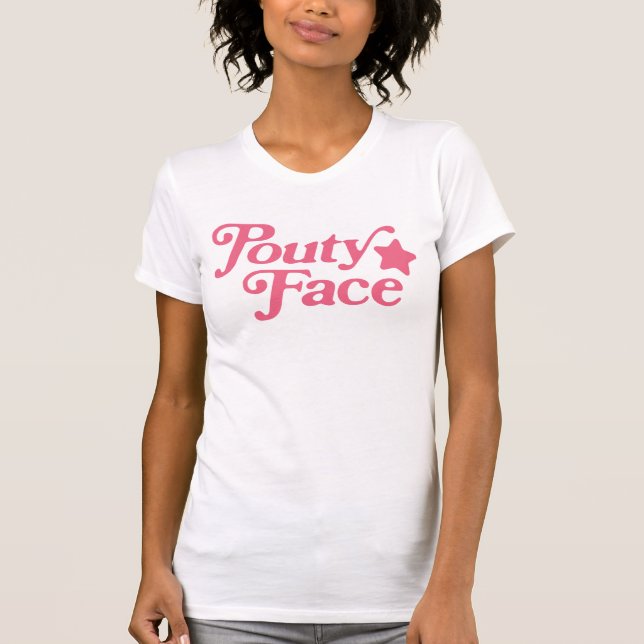 Pouty Face Tik Tok TikTok T-Shirt (Front)