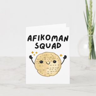 Pover Afikoman Squad Cute Pesach Toddler Kids  Card