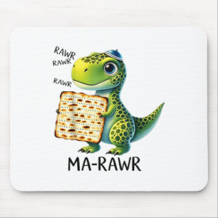 Pover Maror Ma-roar Dinosaur Funny Pesach Toddler Mouse Pad