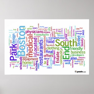 Povo.com South End Poster
